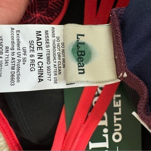 L.L Bean Womens Tankini Swimwear size 6 - Picture 6 of 12